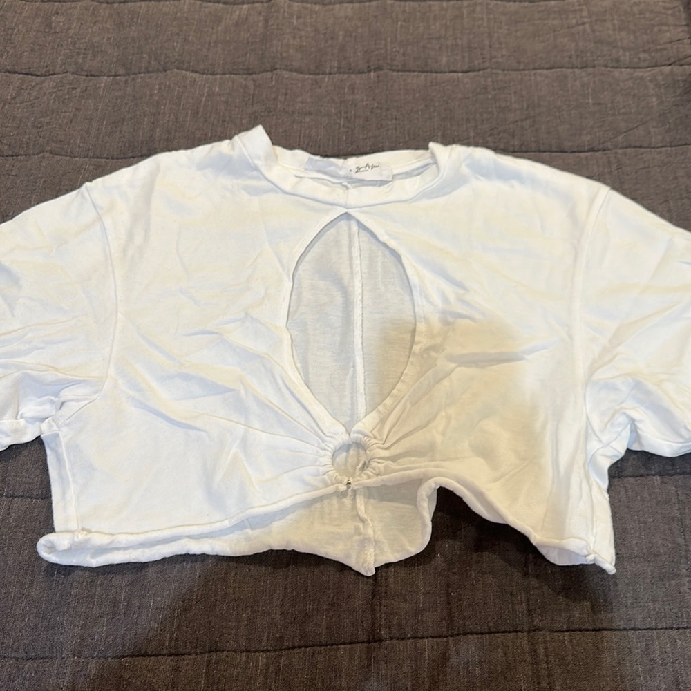 LF Stores Keyhole Cut Tee